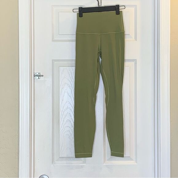 Lululemon Align High-Rise Pant 25" Bronze Green Size 2 - Picture 7 of 8